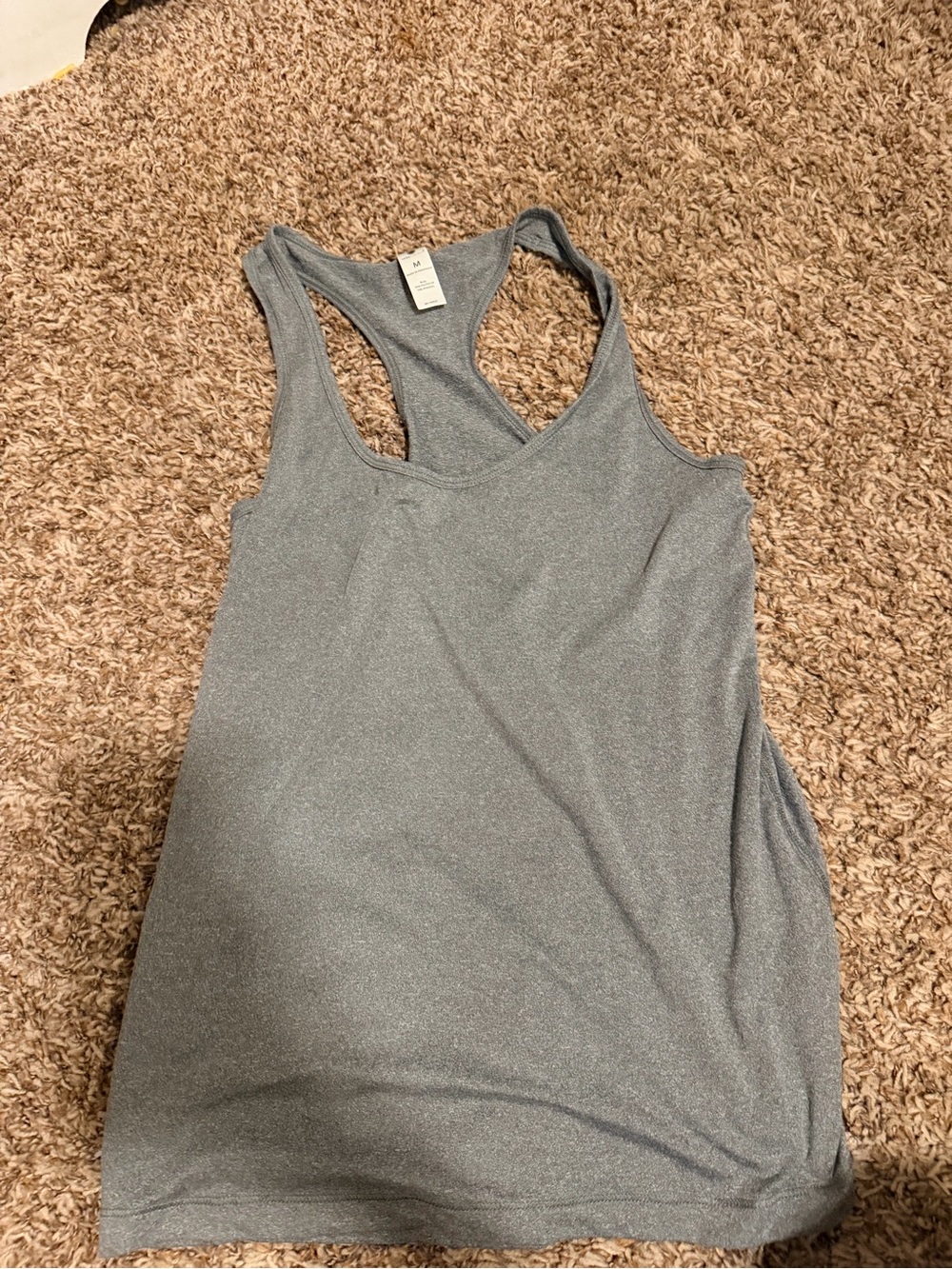 Yogalicious Silver Gray Racerback Tank Top